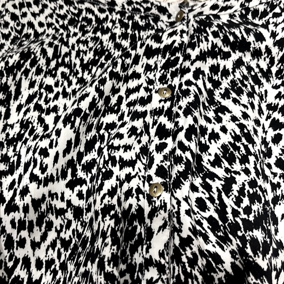 Leopard Blouse…no flaws! Only worn once! Rec’vd lots compliments..cleaning out - Picture 4 of 5